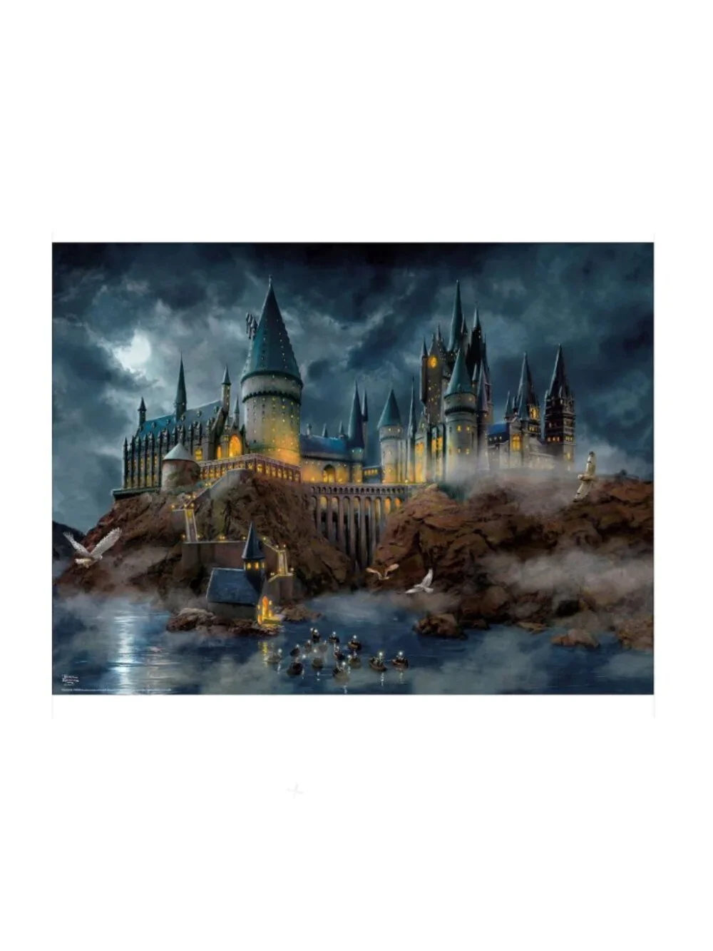 Harry Potter Hogwart's Castle Thomas Kincaid 1500 Piece Jigsaw Puzzle - Picture 3 of 5